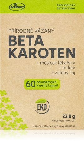 Vitar Beta Karoten Eko friendly kapsle pro krásné opálení a zdravou pokožku