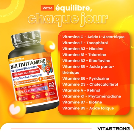 VITASTRONG Multivitamin multivitamines complètes