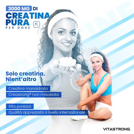 VITASTRONG Creatine Monohydrate creatina monoidrato in polvere