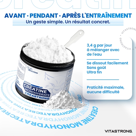 VITASTRONG Creatine Monohydrate créatine monohydrate en poudre