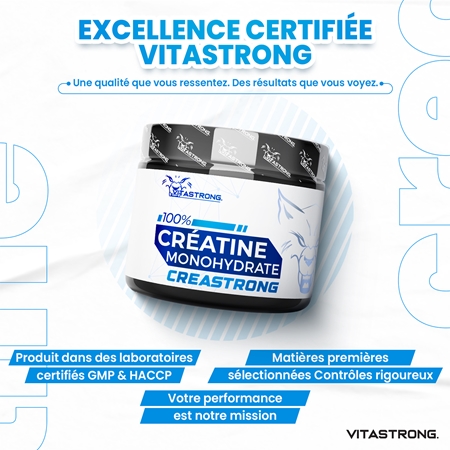 VITASTRONG Creatine Monohydrate créatine monohydrate en poudre