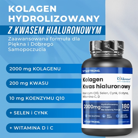 VITASTRONG Collagen tabletki na włosy, skórę i paznokcie