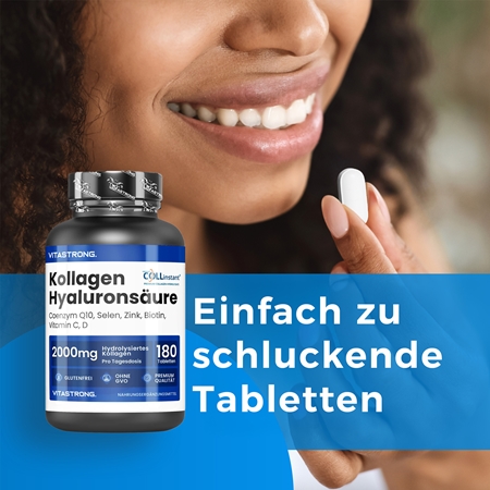 VITASTRONG Collagen Tabletten für Haare, Nägel und Haut