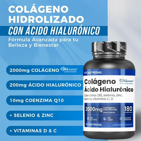 VITASTRONG Collagen comprimidos para el cabello, las uñas y la piel