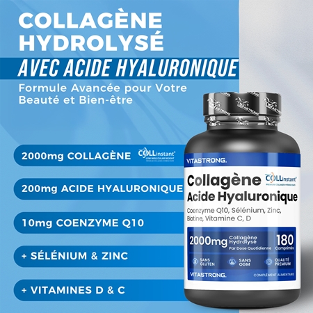 VITASTRONG Collagen pastilles pour les cheveux, les ongles et la peau