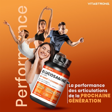 VITASTRONG Glukosamine Coplex pastilles pour assurer un complément alimentaire aux os et articulations