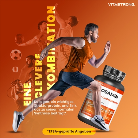 VITASTRONG Glukosamine Coplex Tabletten Nährstoffversorgung von Gelenken und Knorpeln