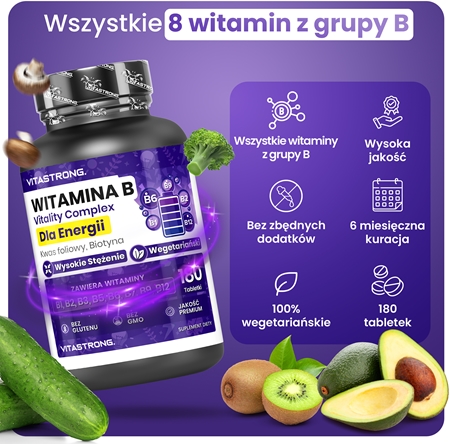 VITASTRONG Vitamin B Vitality Complex kompleks witamin z grupy B
