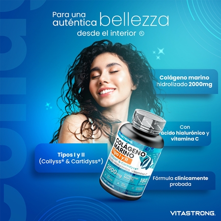 VITASTRONG Marine Collagen colágeno en comprimidos