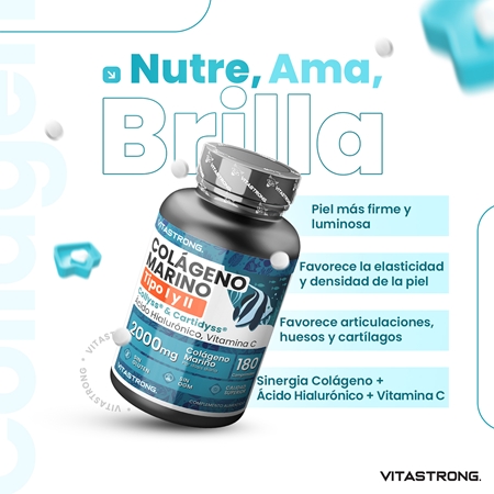 VITASTRONG Marine Collagen colágeno en comprimidos