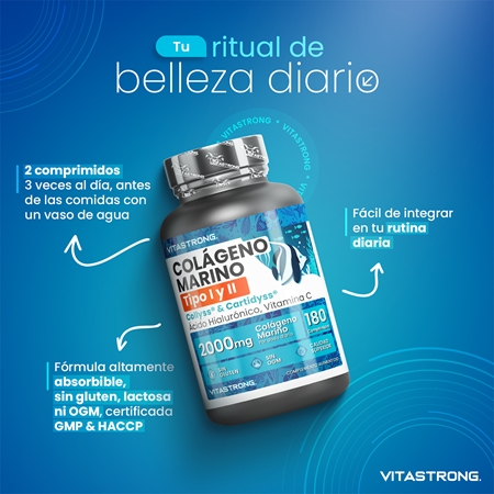 VITASTRONG Marine Collagen colágeno en comprimidos