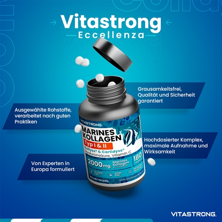 VITASTRONG Marine Collagen Kollagen in Tablettenform