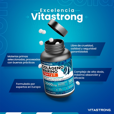 VITASTRONG Marine Collagen colágeno en comprimidos