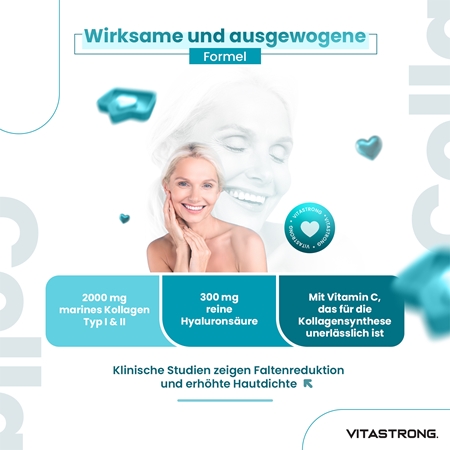 VITASTRONG Marine Collagen Kollagen in Tablettenform