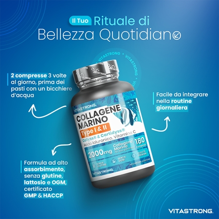 VITASTRONG Marine Collagen collagene in compresse