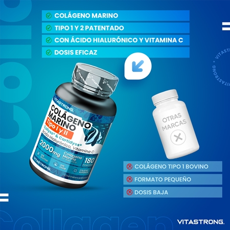 VITASTRONG Marine Collagen colágeno en comprimidos