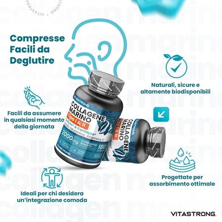 VITASTRONG Marine Collagen collagene in compresse