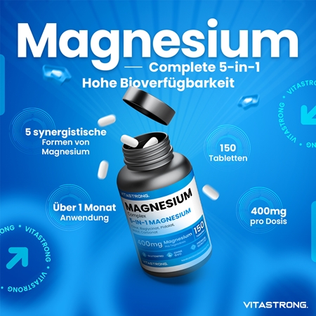 VITASTRONG Magnesium Complex Tabletten für die effektive Magnesiumergänzung