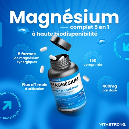 VITASTRONG Magnesium Complex pastilles pour un complément efficace de magnésium