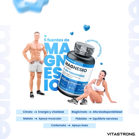 VITASTRONG Magnesium Complex comprimidos para suplementar magnesio con eficacia