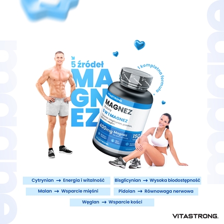 VITASTRONG Magnesium Complex tabletki do skutecznej suplementacji magnezu