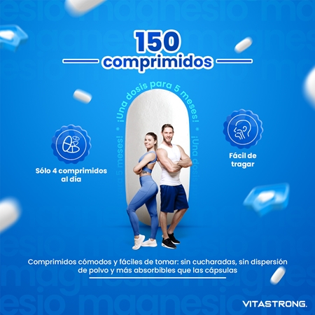 VITASTRONG Magnesium Complex comprimidos para suplementar magnesio con eficacia