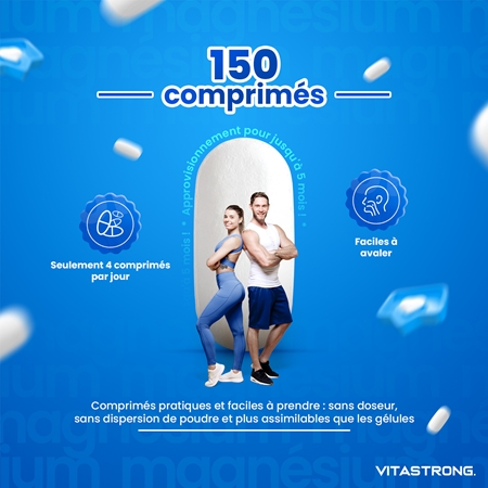 VITASTRONG Magnesium Complex pastilles pour un complément efficace de magnésium