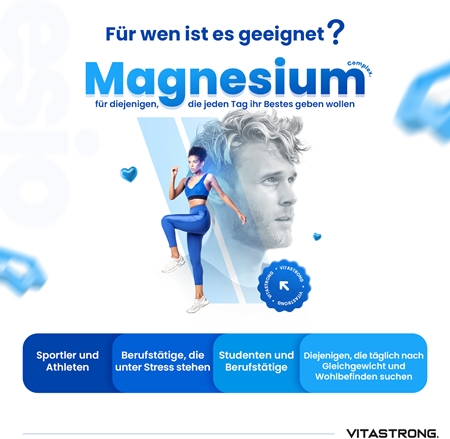 VITASTRONG Magnesium Complex Tabletten für die effektive Magnesiumergänzung
