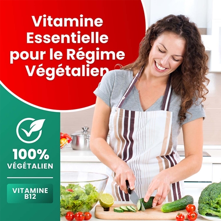 VITASTRONG Vitamin B12 pastilles pour le bon fonctionnement de l’organisme