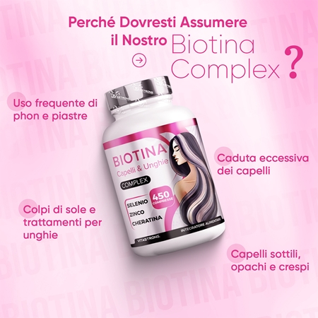 VITASTRONG Biotin Complex compresse per capelli, unghie ed epidermide