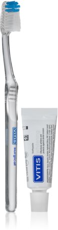 Vitis Medium зубна щітка + міні-упаковка зубної пасти