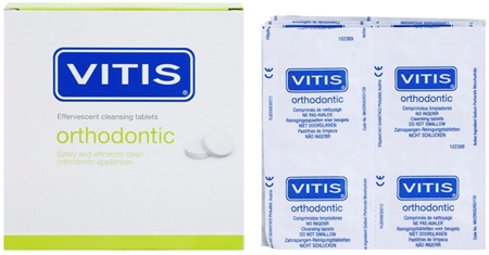 Vitis Orthodontic δισκία καθαρισμού για αφαιρούμενα σιδεράκια και οδοντοστοιχία