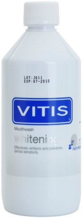 Vitis Whitening ústní voda s bělicím účinkem pro citlivé zuby