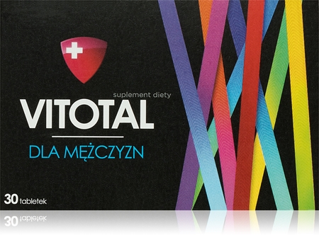 Vitotal Dla mężczyzn tabletki dla zwiększenia odporności, redukcji poziomu zmęczenia i wyczerpania