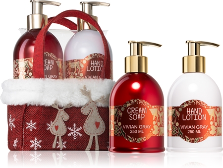 Vivian Gray Red Christmas gift set for hands