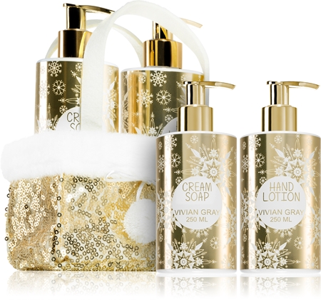 Vivian Gray Golden Glitters Vanilla & Patchouli dárková sada na ruce