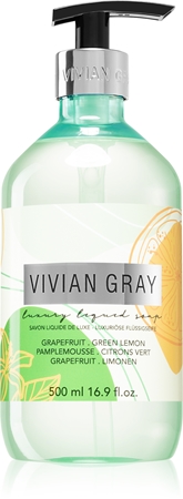 Vivian Gray Modern Pastel Grapefruit & Green Lemon osvěžující tekuté mýdlo