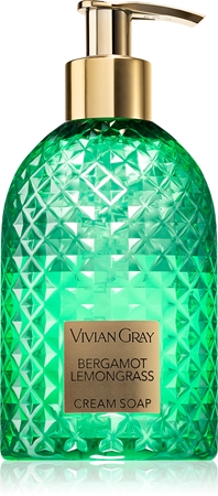 Vivian Gray Gemstone Bergamot & Lemongras krémové mýdlo