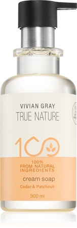Vivian Gray True Nature Cedar & Patchouli подхранващ кремообразен сапун
