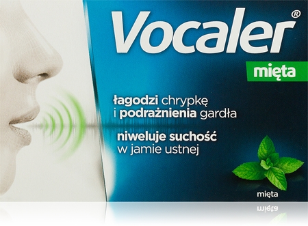 Vocaler Mięta pastylki przy problemach z głosem
