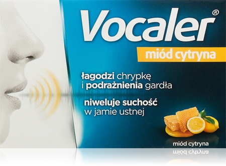 Vocaler Miód i cytryna pastylki przy problemach z głosem