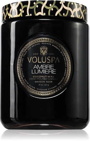VOLUSPA Maison Noir Ambre Lumiere bougie parfumée