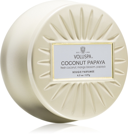 VOLUSPA Vermeil Coconut Papaya vonná svíčka v plechovce