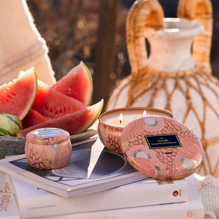 VOLUSPA Japonica Kalahari Watermelon Duftkerze in blechverpackung