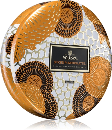 VOLUSPA Japonica Holiday Spiced Pumpkin Latte vonná svíčka v plechovce
