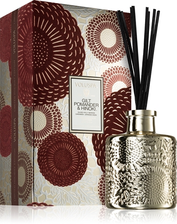 VOLUSPA Japonica Holiday Gilt Pomander & Hinoki aróma difuzér s náplňou