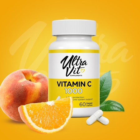 VPLab UltraVit Vitamin C Imunitetas antioksidacinio poveikio