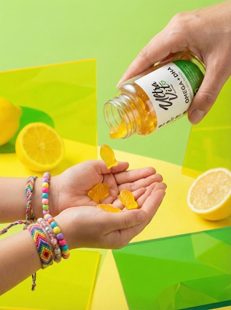 VPLab UltraVit Gummies Omega+DHA Kramtomos minkštos kapsulės