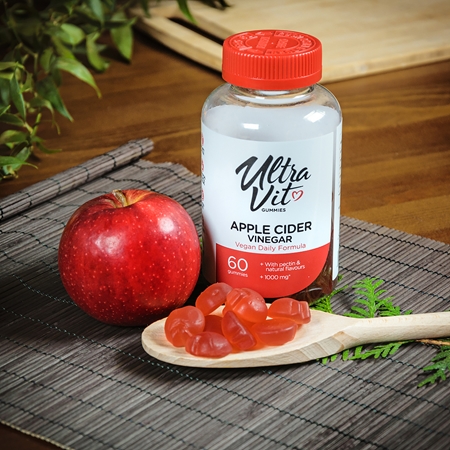 VPLab UltraVit Gummies Apple Cider Vinegar Kramtomos minkštos kapsulės su vitaminais