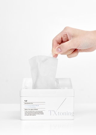 VT Cosmetics TX-Toning Daily Mask Izgaismojoša auduma sejas maska pigmenta plankumu mazināšanai